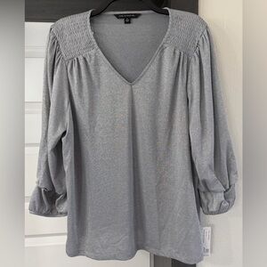 Zac & Rachel Silver Blouse women’s Size XL 
New